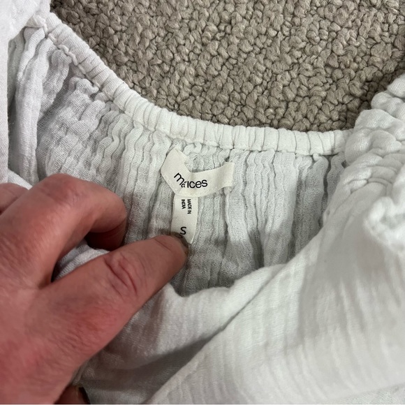 White Gauze Sleeveless Top | Size S | Maurice’s - Picture 4 of 6